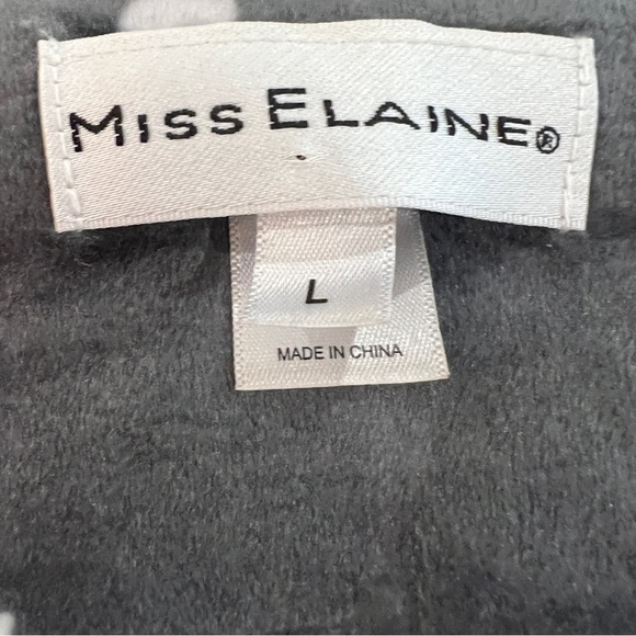 Miss Elaine Long Robe/Dress Full Length Zipper Side Pockets L - Picture 6 of 6